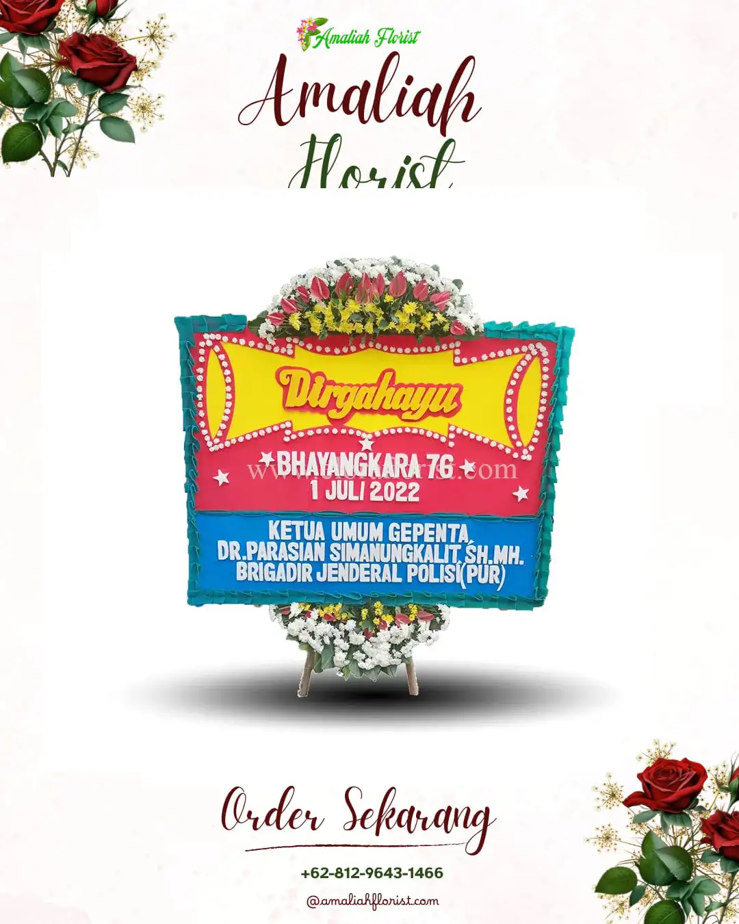 Papan Bunga HUT Ulang Tahun Kejagan